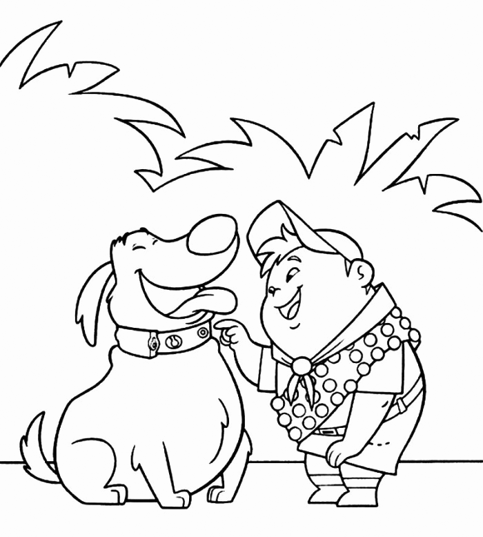 Dug And Russell Coloring Page