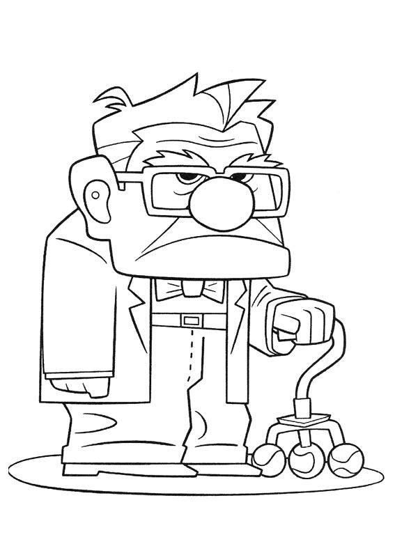 Grumpy Carl Coloring Page