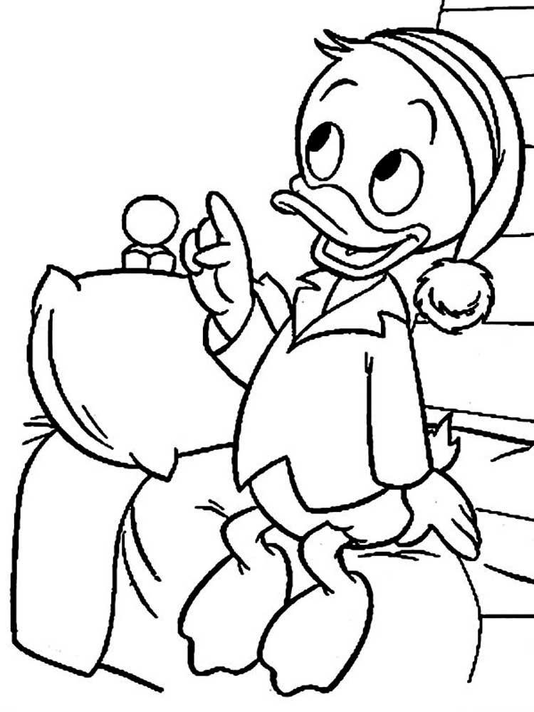Huey Ducktales Coloring Page