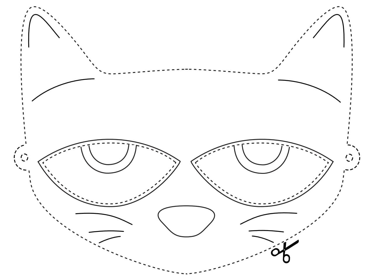 Pete The Cat Cutout Mask