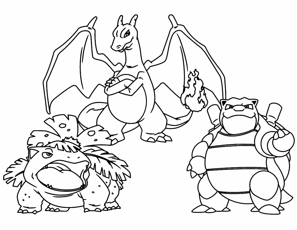 Pokemon Charizard Coloring Pages