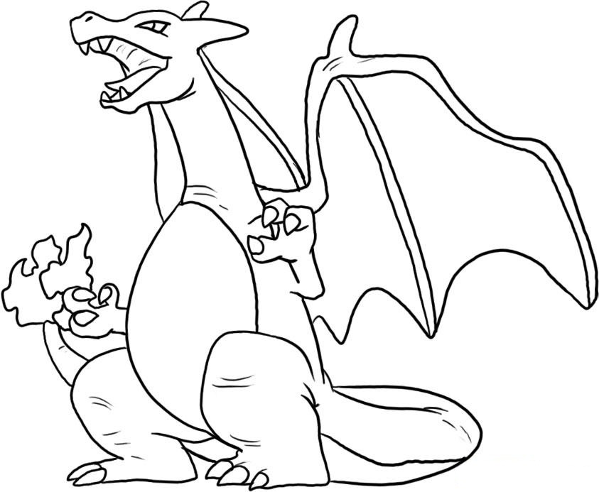 Pokemons Charizard Coloring Pages