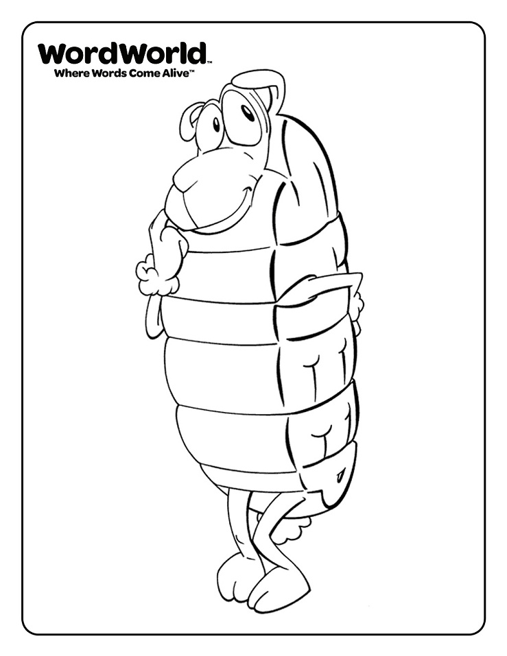 Sheep Word World Coloring Pages