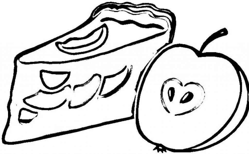 Slice Of Apple Pie Coloring Page