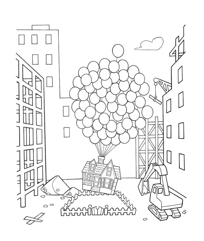Up Movie Coloring Page