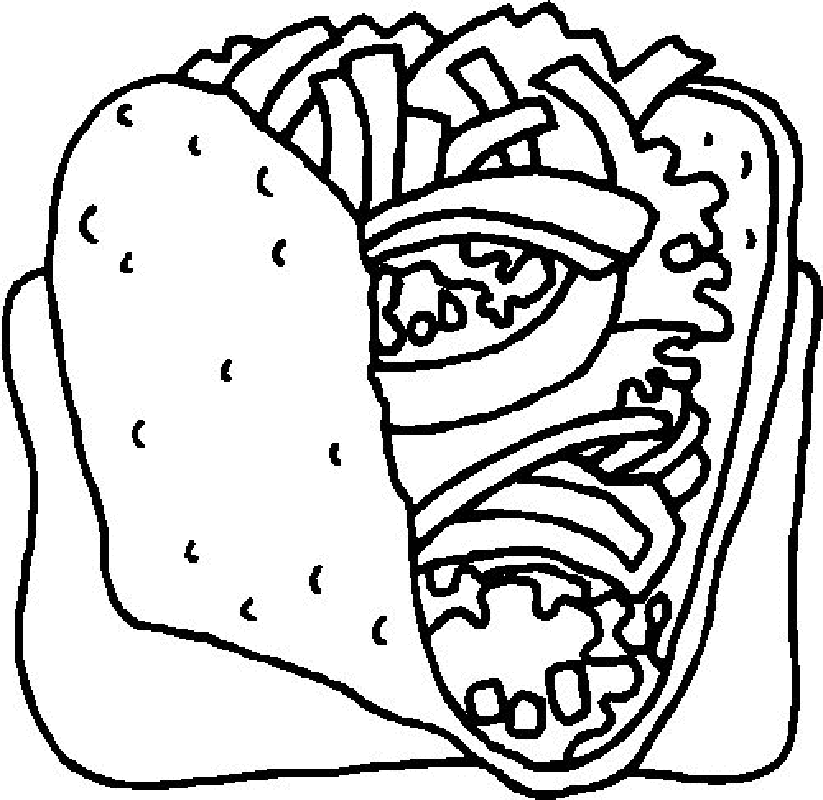 printable mexican food coloring pages