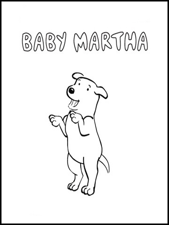 Baby Martha Speaks Coloring Pages