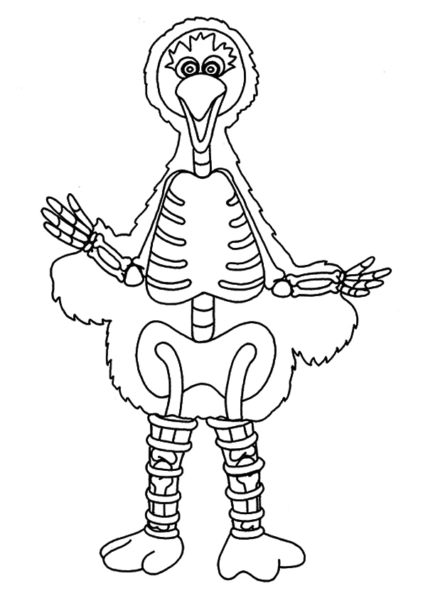 Big Birds Bones Coloring Page