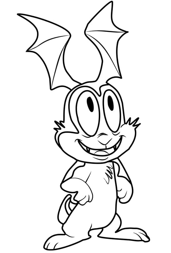 Bunnicula Bat Ears Coloring Pages