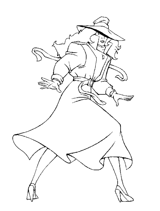 Carmen Sandiego Coloring Pages