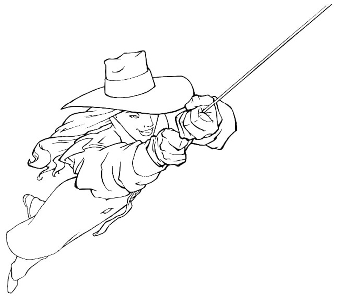 Carmen Sandiego Swinging Coloring Pages