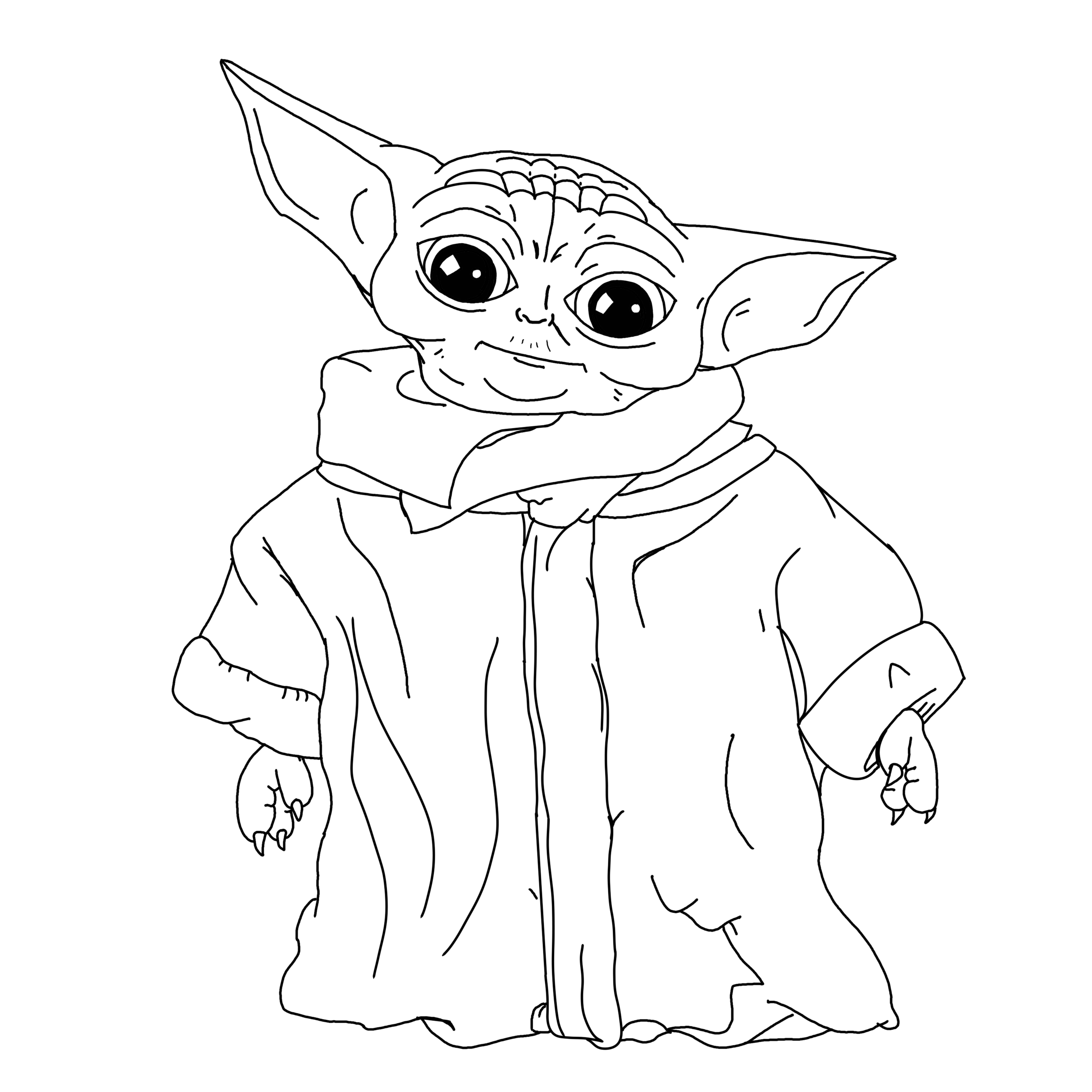 Grogu Coloring Pages   Best Coloring Pages For Kids