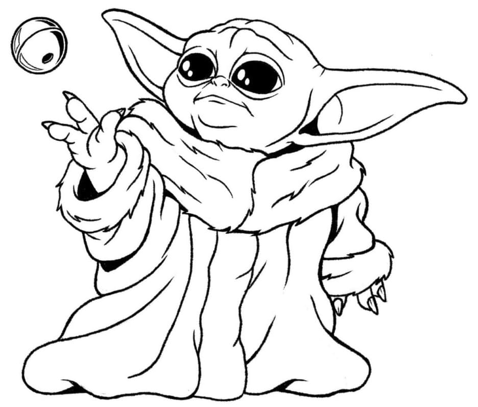 Grogus Force Coloring Page