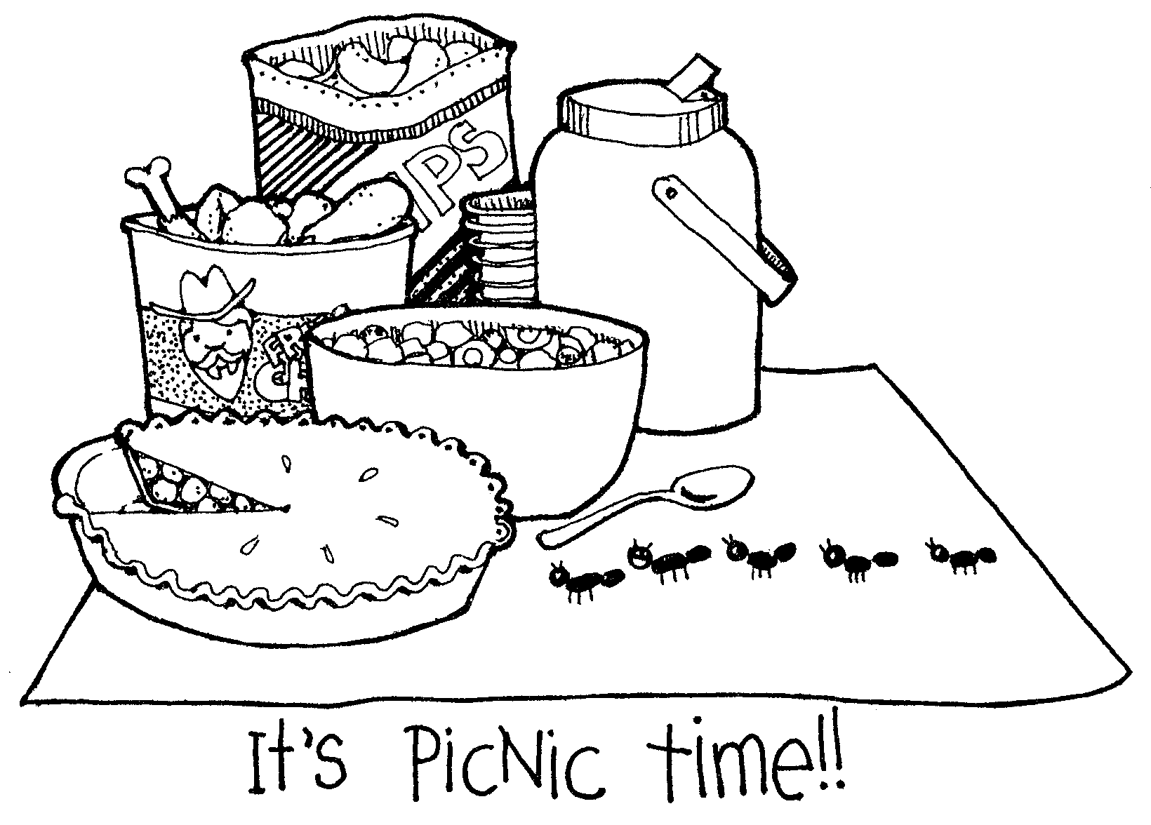 Its Picnic Time Coloring Pages