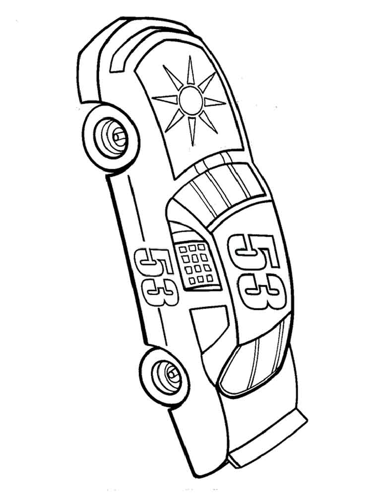 Nascar 53 Coloring Pages