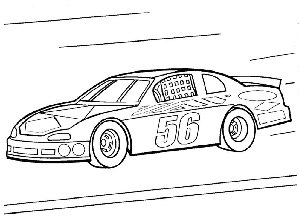 Nascar 56 Coloring Page