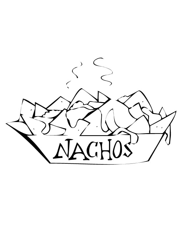 Nachos Coloring Pages
