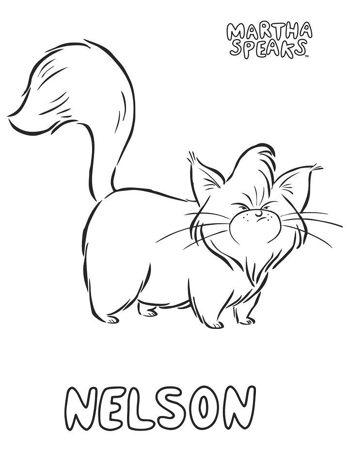 Nelson Martha Speaks Coloring Page