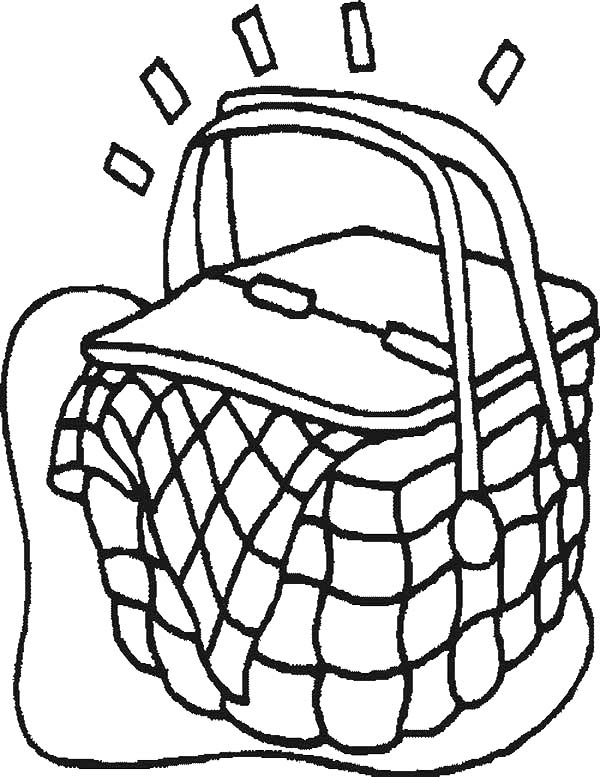 Picnic Basket Coloring Pages