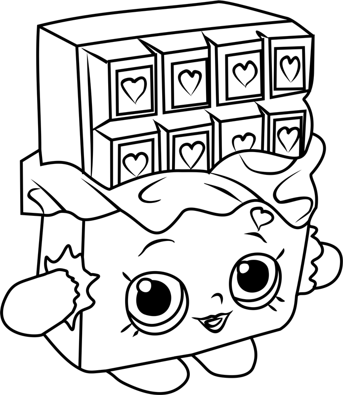 Shopkins Cheeky Chocolate Coloring Page