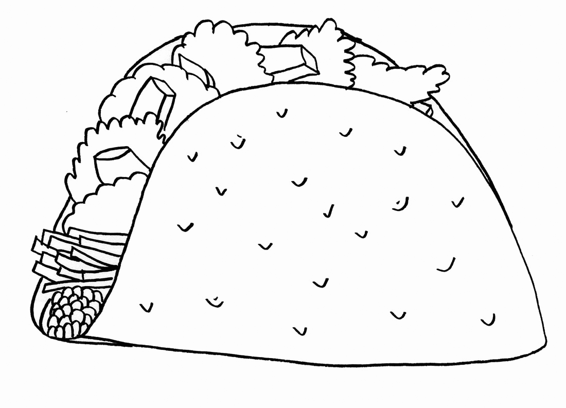 Taco Coloring Pages