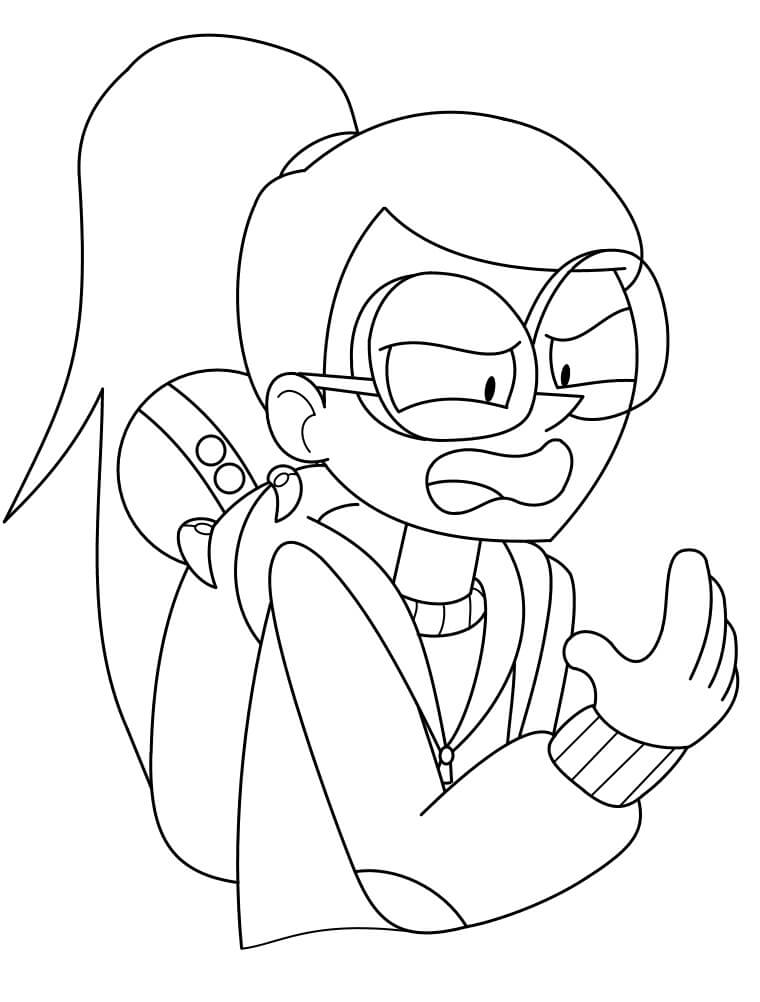 Angry Tulip Infinity Train Coloring Page