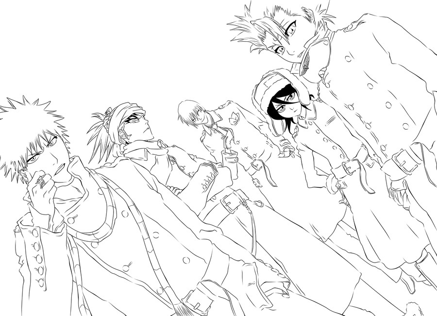 Bleach Ensemble Coloring Page