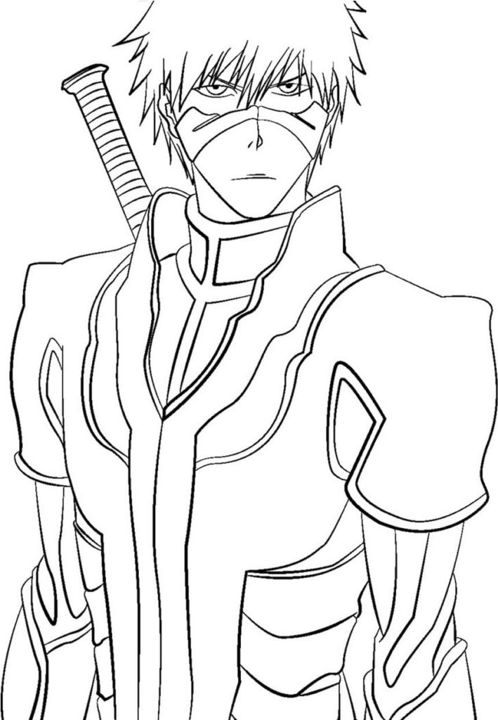 Fullbring Ichigo Bleach Coloring Page