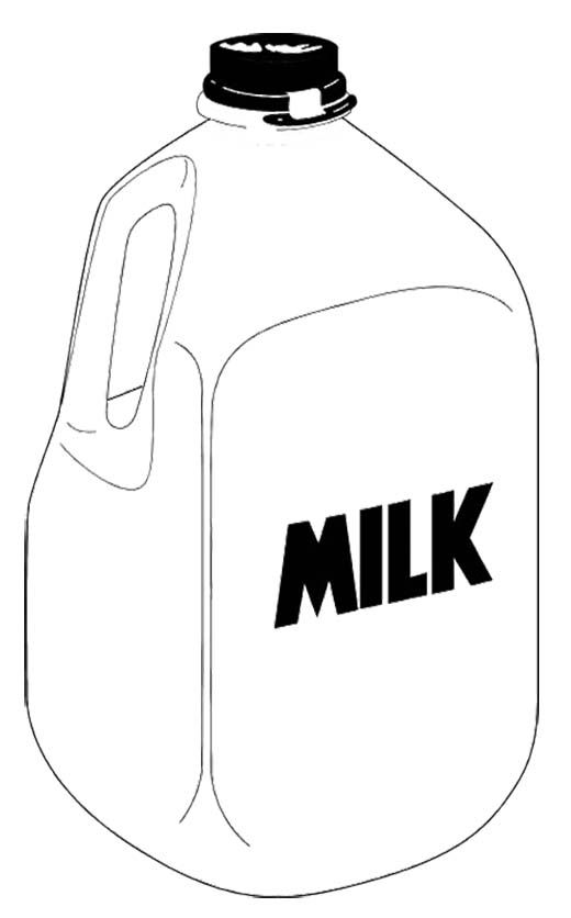 Gallon Of Milk Coloring Pages