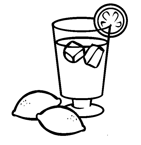 Lemonade Coloring Page