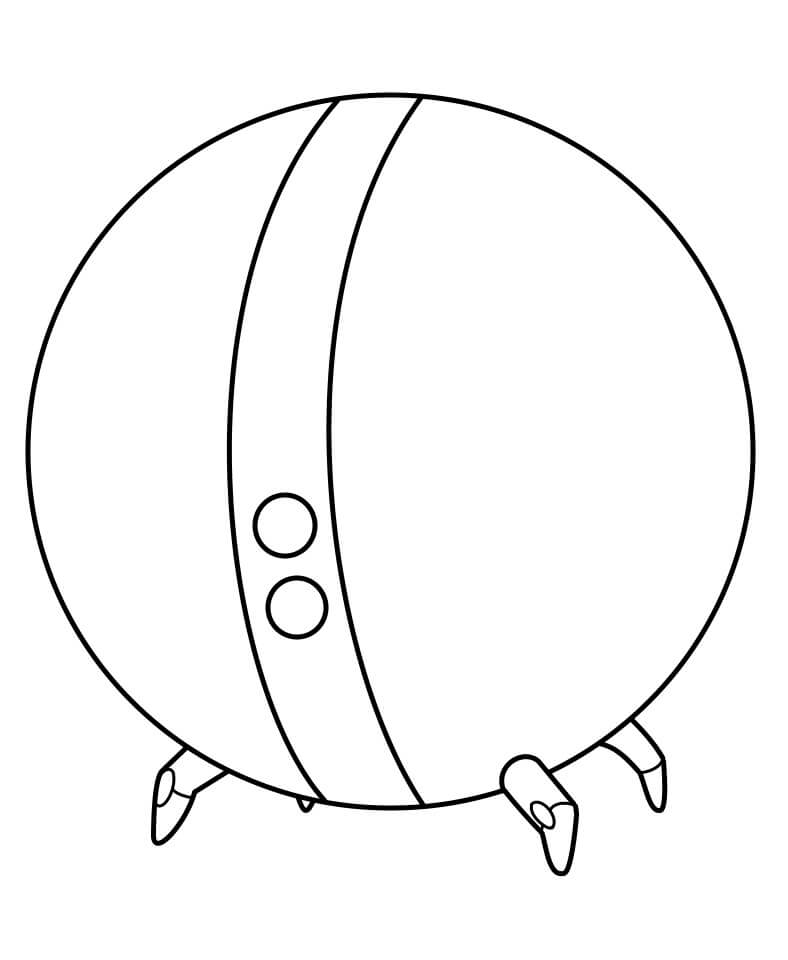 One One Infinity Train Coloring Page