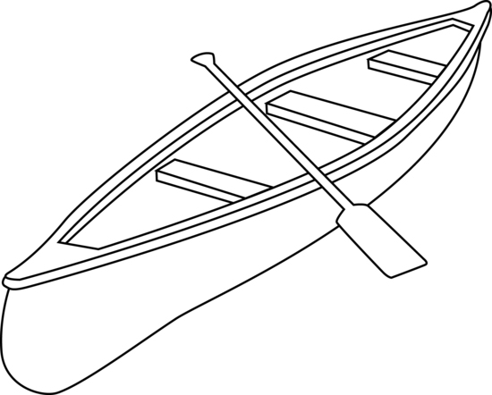 Row Boat Coloring Page