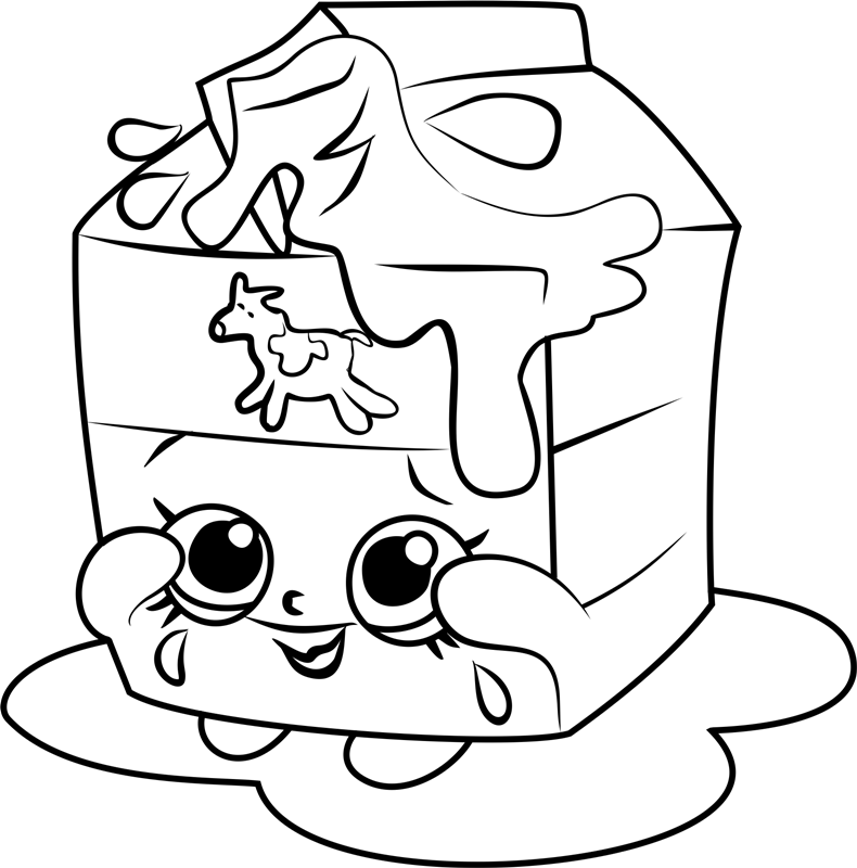 Shopkins Milk Coloring Pages