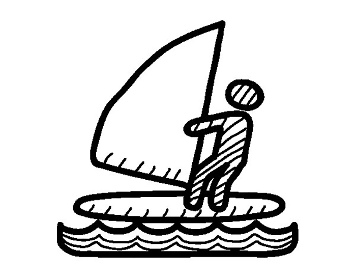 Windsurfing Coloring Pages