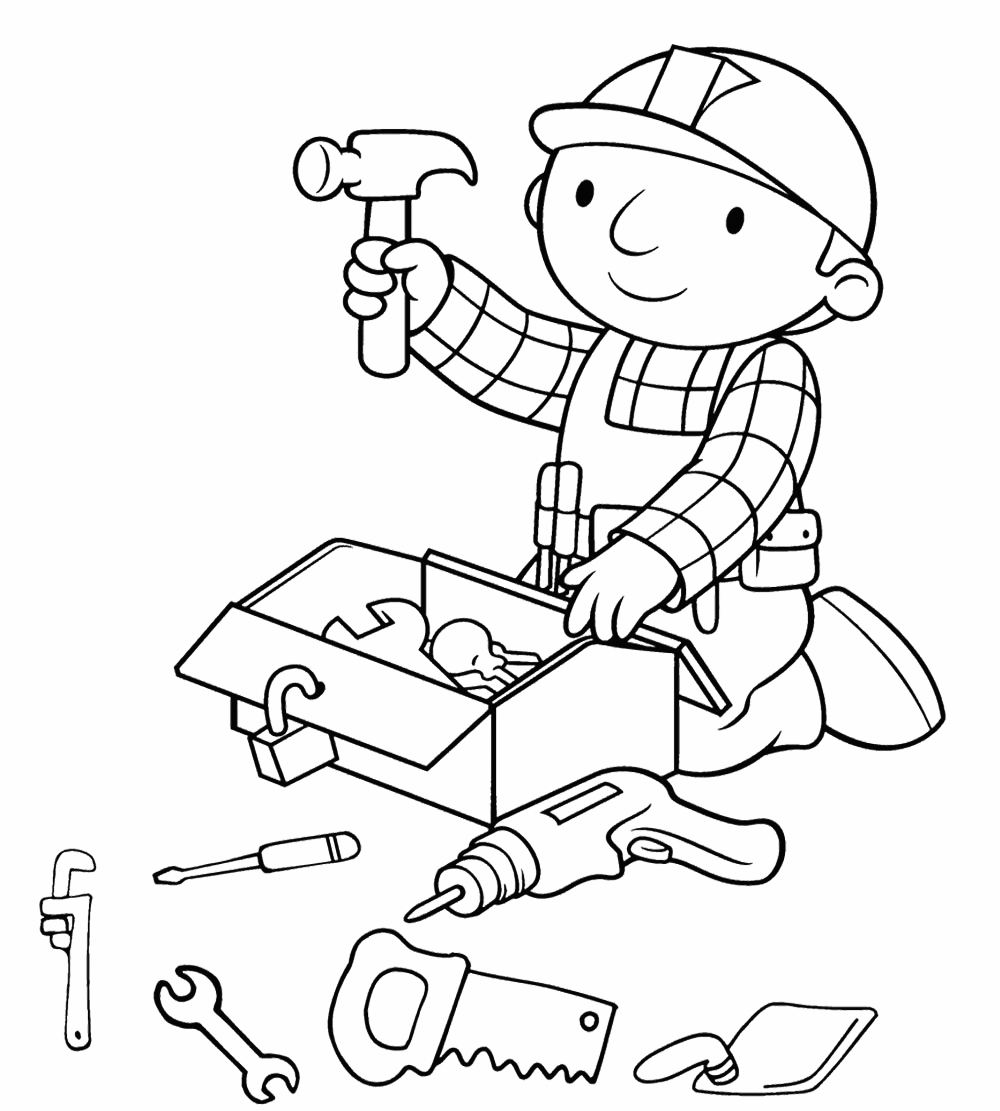 Bob Building Coloring Page