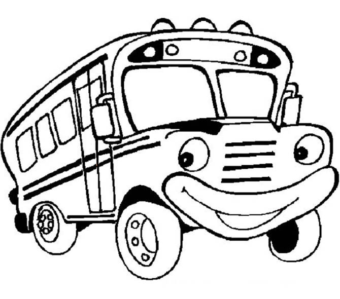 Bus Magic School Bus Coloring Page
