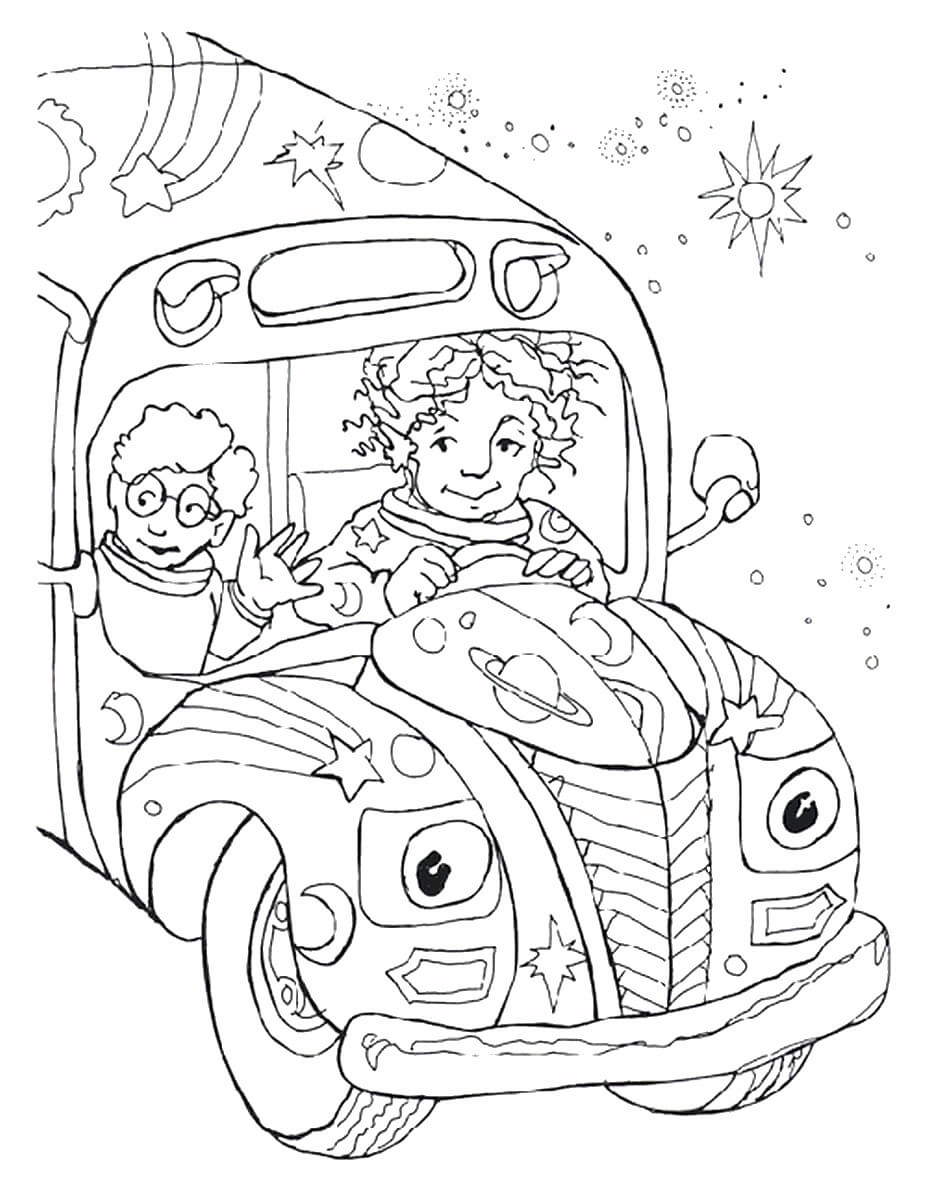 Cool Magic School Book Coloring Pages