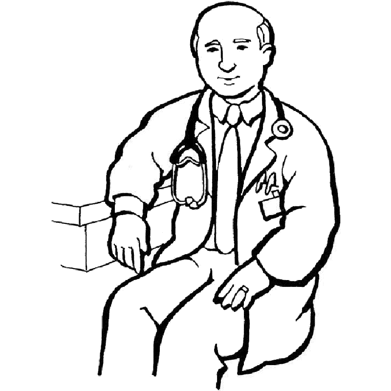 Doctor Coloring Page