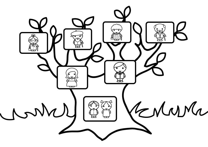 Family Tree Drawing Printable