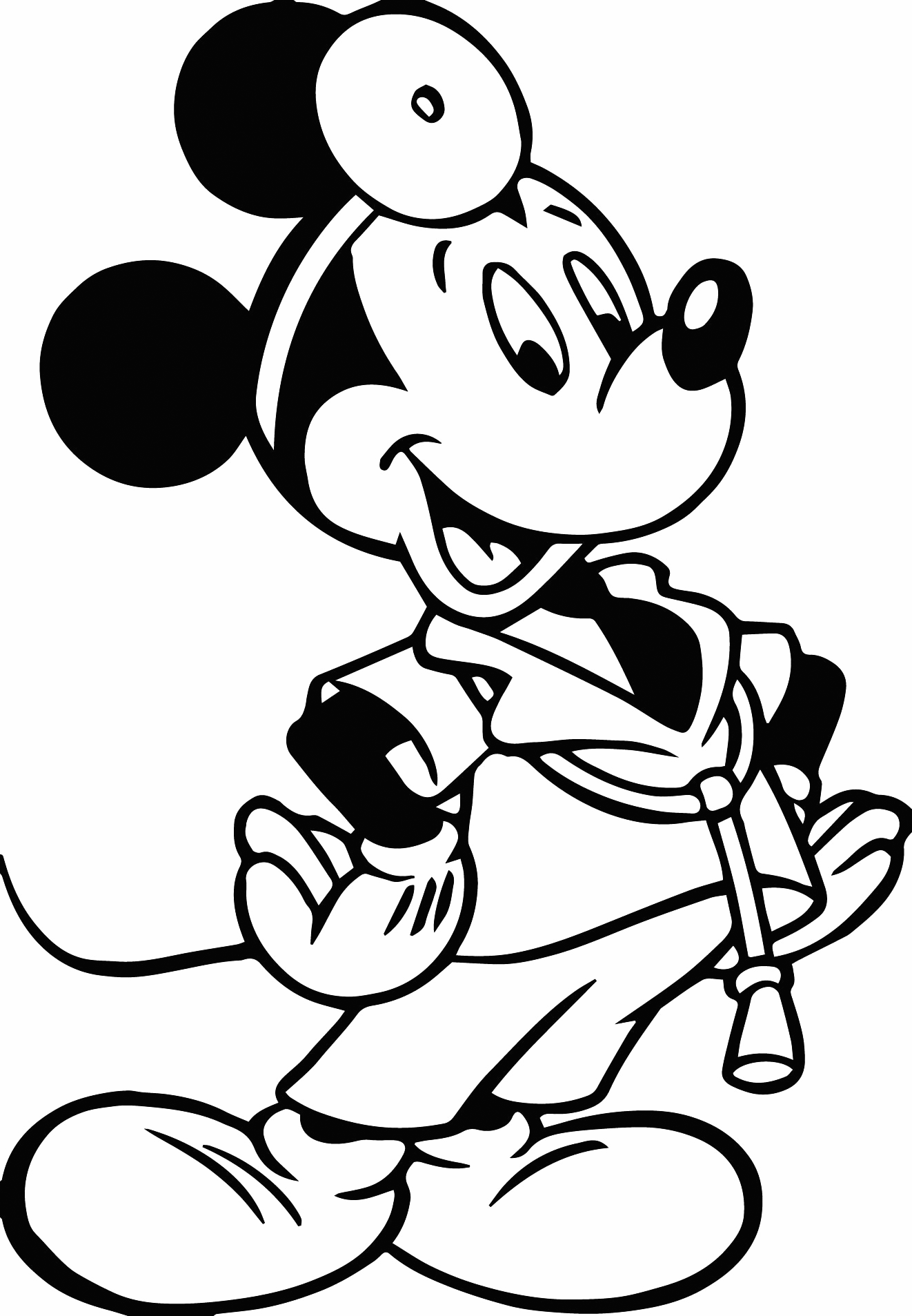 Mickey Mouse Doctor Coloring Page