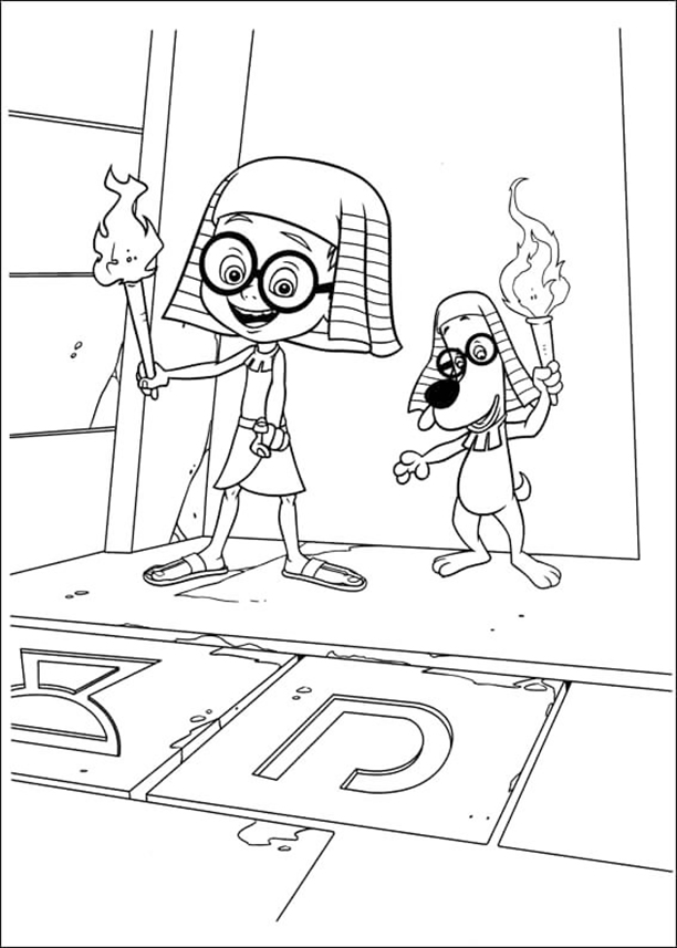 Peabody And Sherman Egyptians Coloring Page