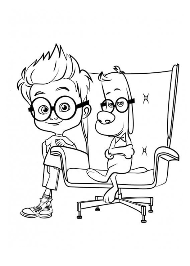 Sherman And Mr Peabody Coloring Page