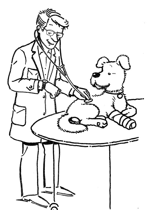 Male Veterinarian Coloring Page