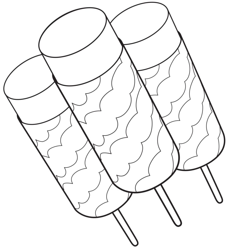 Orange Dreamsicles Coloring Page