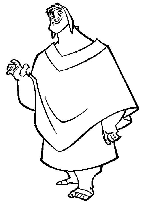 Pacha Emperors New Groove Coloring Page
