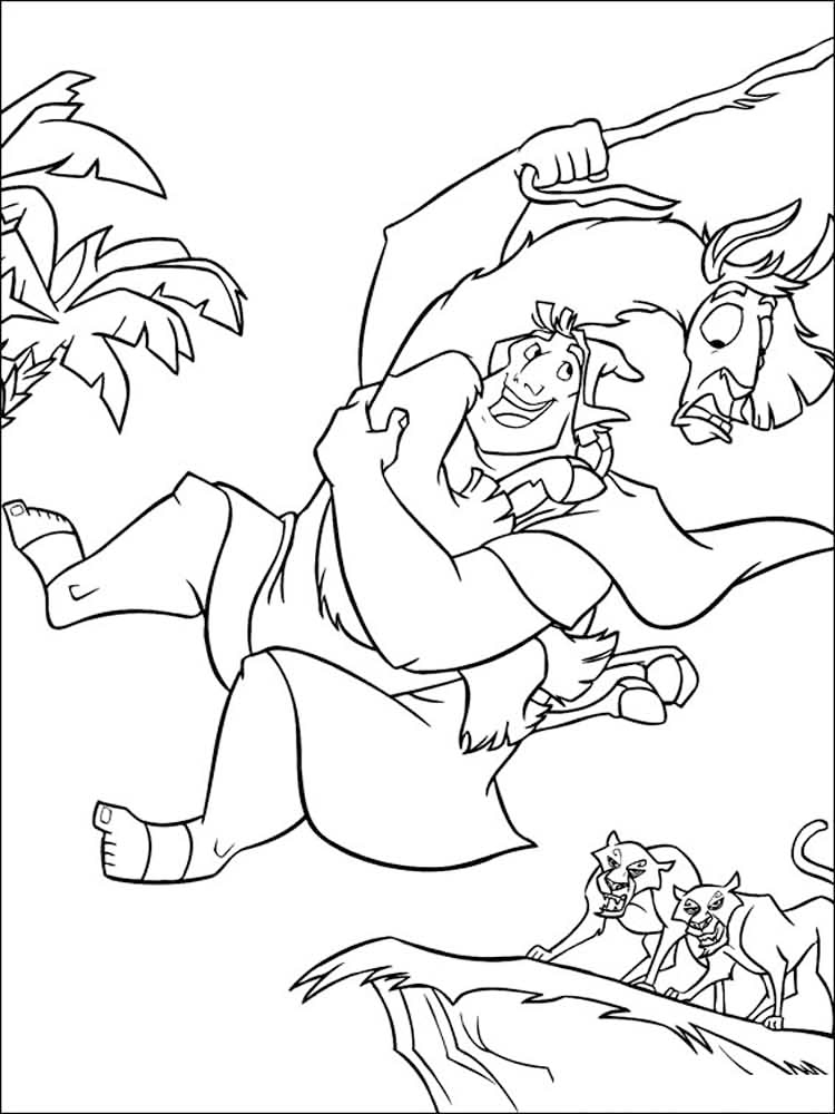 Pacha Emperors New Groove Coloring Page