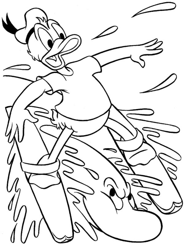 Water Skiing Coloring Pages