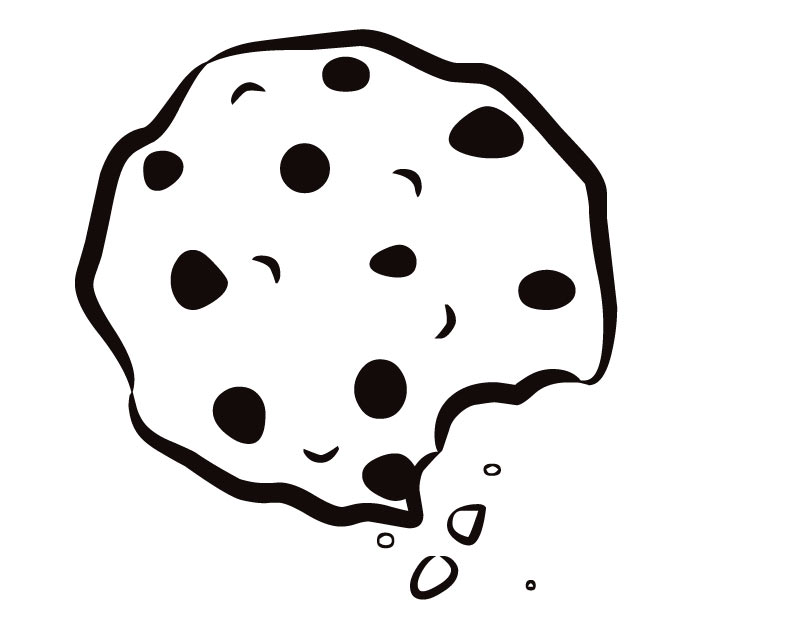 Chocolate Chip Cookie Coloring Page