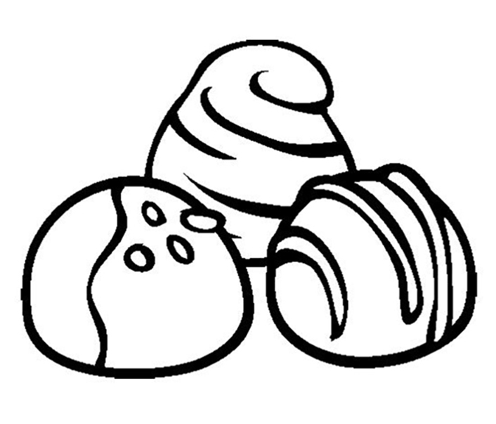 Chocolates Coloring Pages