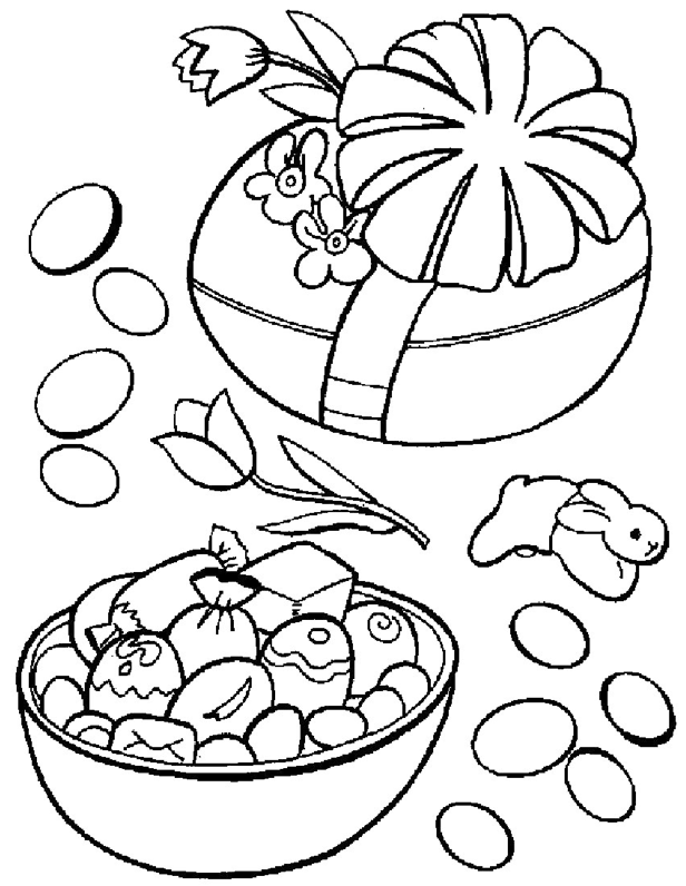 Easter Candy Coloring Page